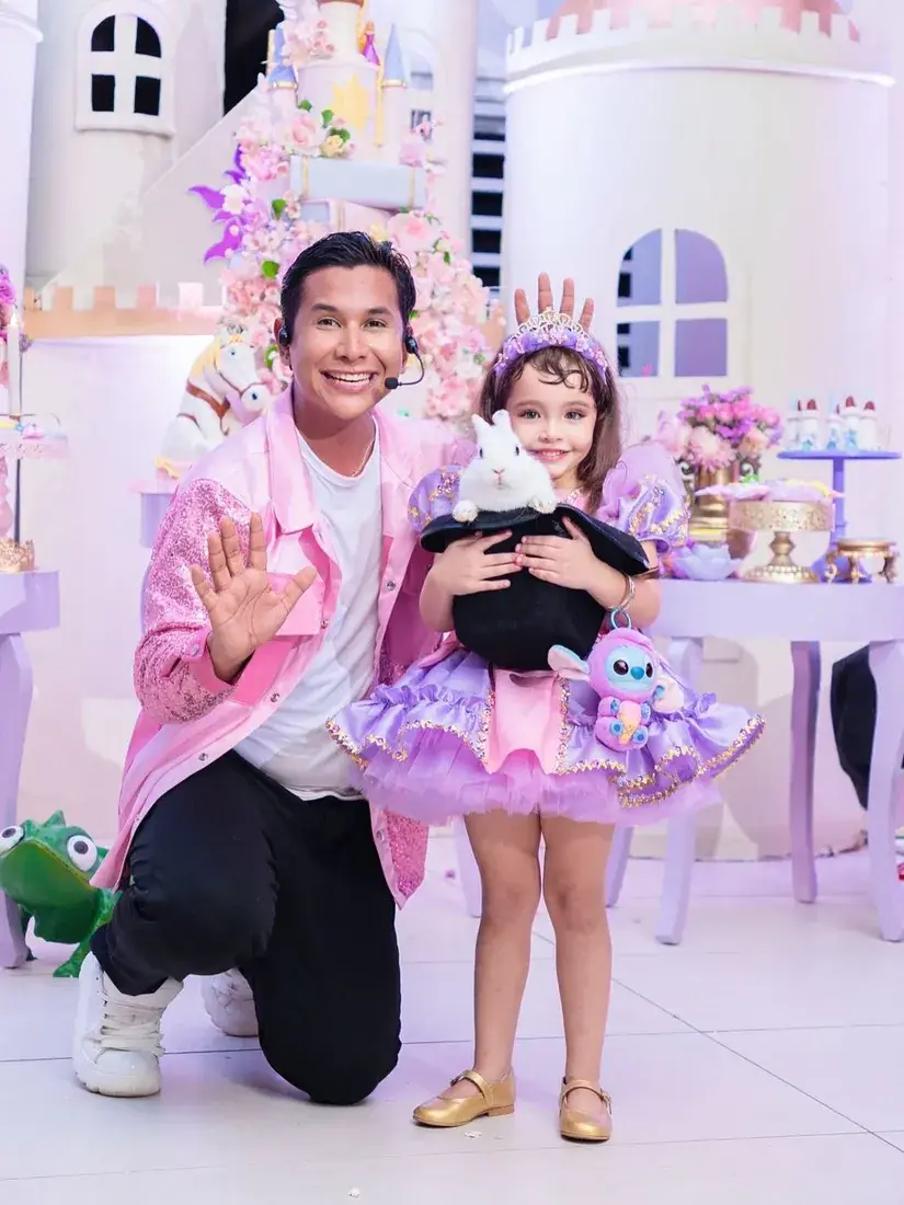 Fiesta temática de princesas con castillo